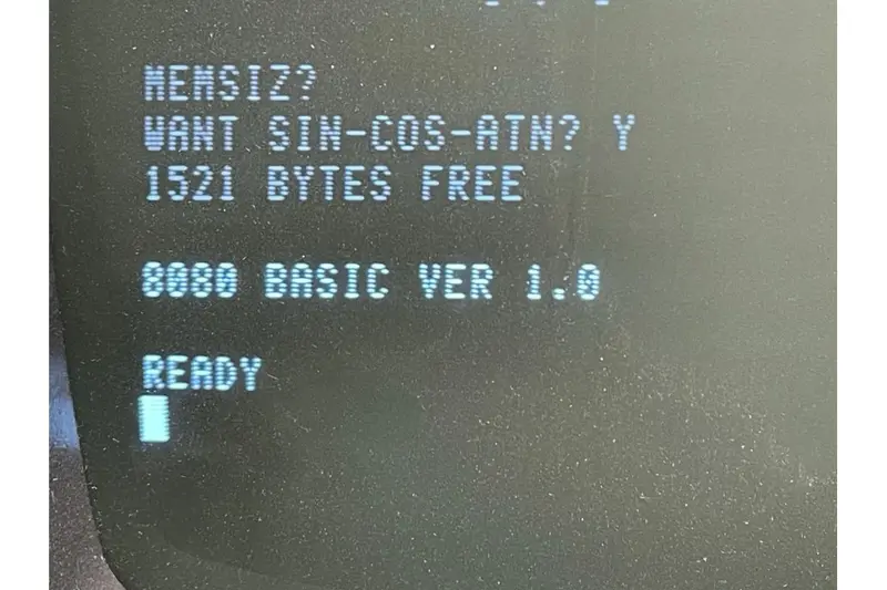 Altair Microsoft BASIC 1.0 on Paper Tape