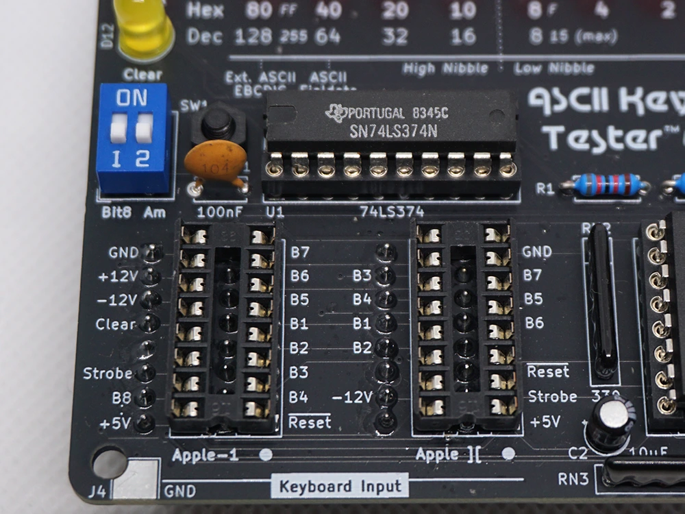 ASCII Keyboard Tester Tiny ~ Apple-1 and Apple ][