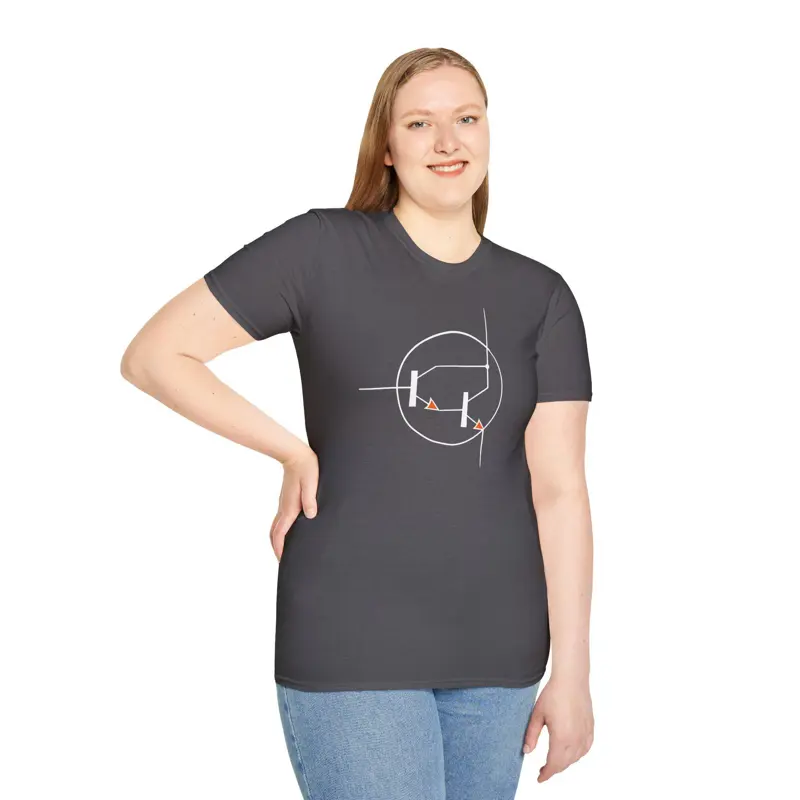 Cool Engineer Gift Transistor Symbol | Electronics Schematic Icon Tee | Darlingt