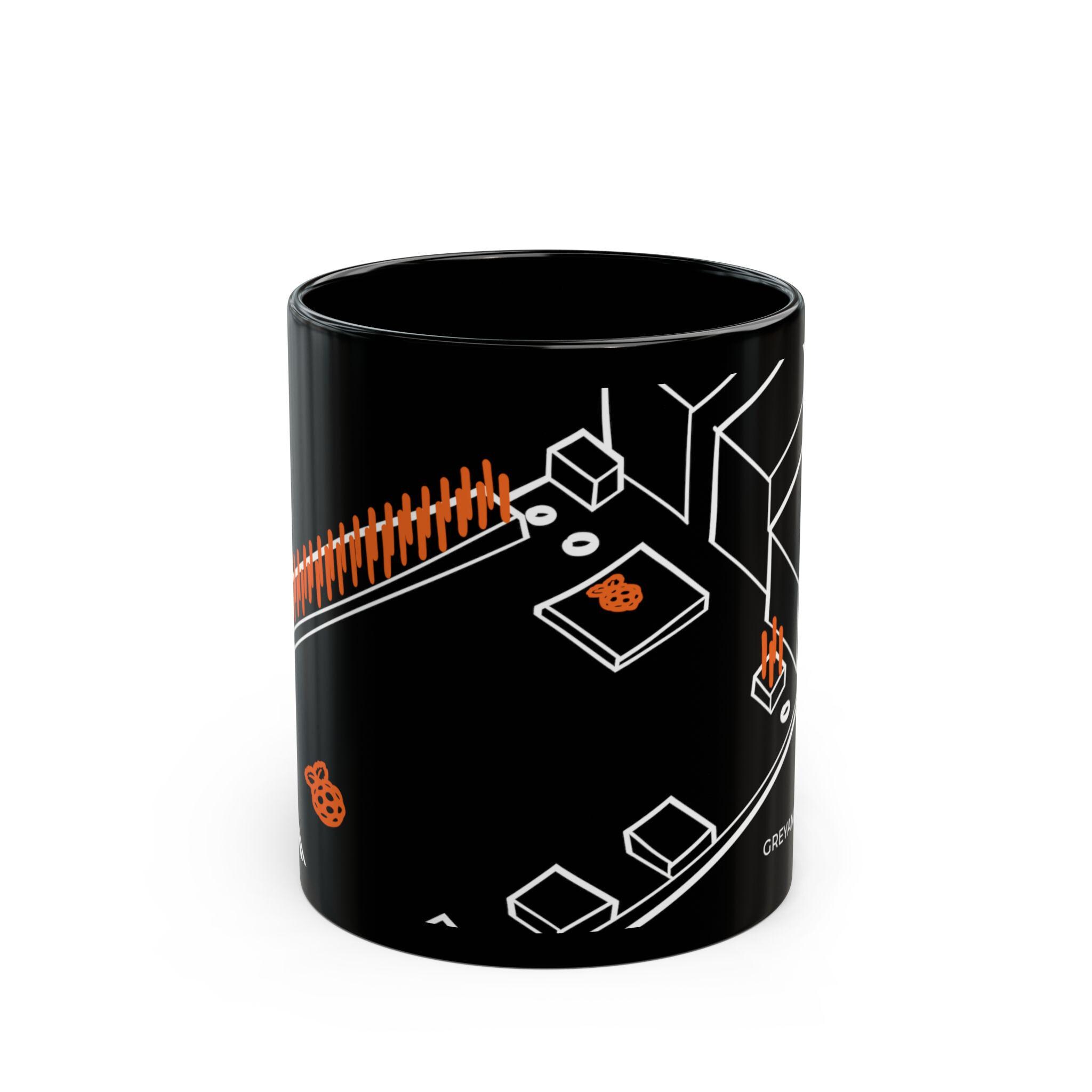 Raspberry Pi 5 Mug | Large Hand-drawn Board | Maker Gift Electronics Engineer Ha