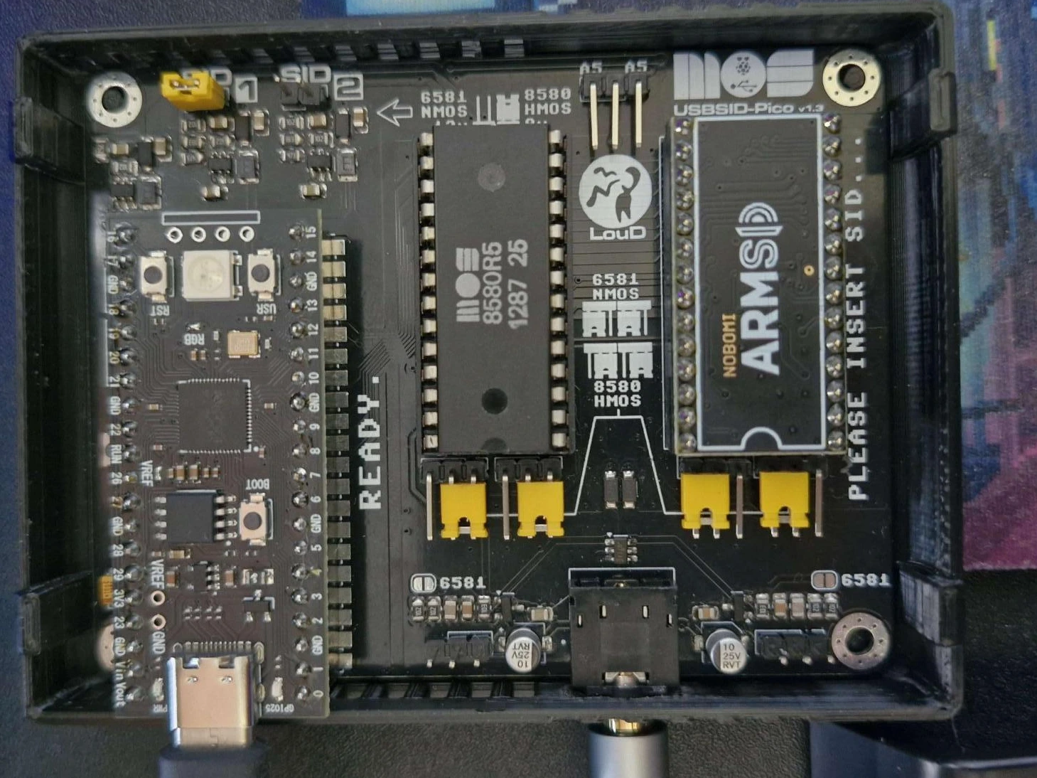 USBSID-Pico v1.3 PCB (unsoldered)