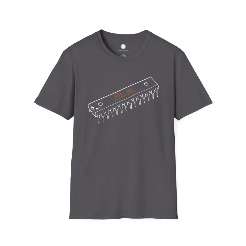 Famous ATmega328P Microcontroller Tee | Hand-Drawn Arduino Heart Chip Electronic