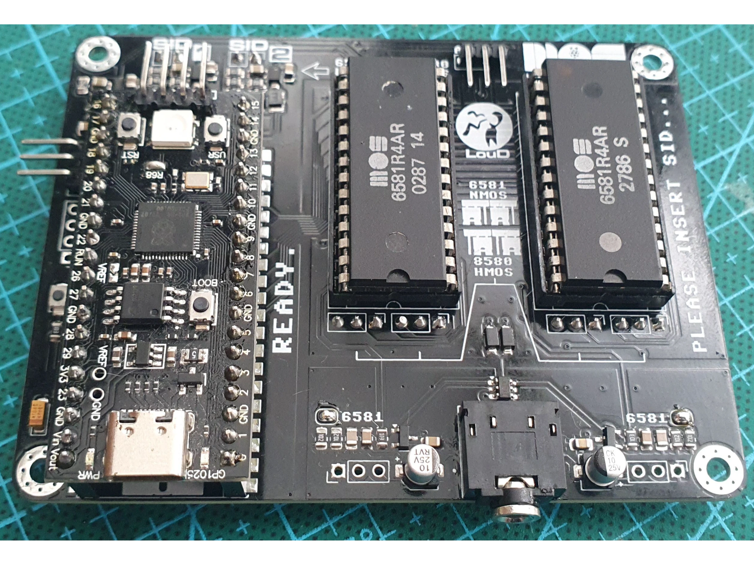 USBSID-Pico v1.3 PCB (unsoldered)