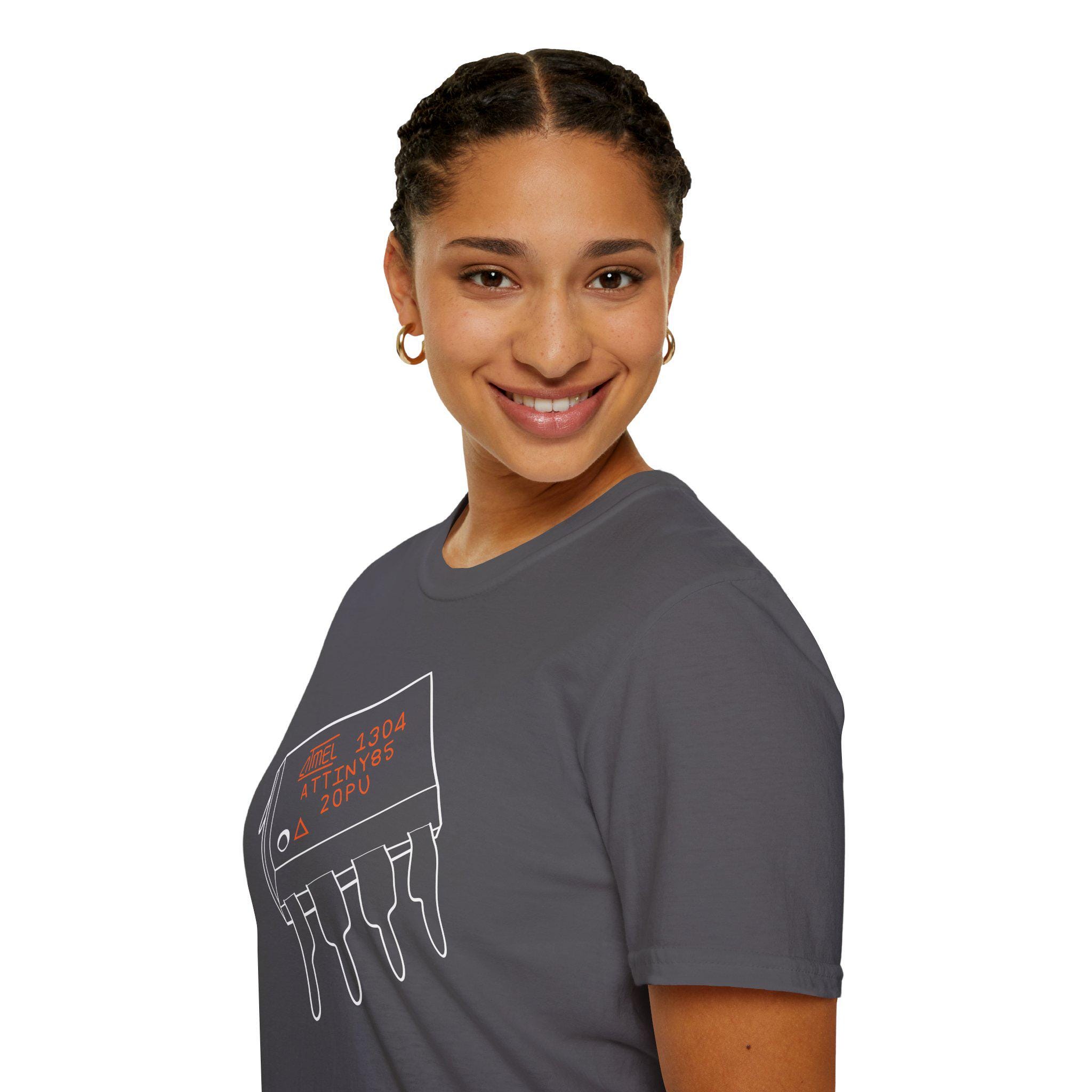 Beloved ATtiny85 Microcontroller Tee | Minimalist Hand-Drawn Electronics Chip T-