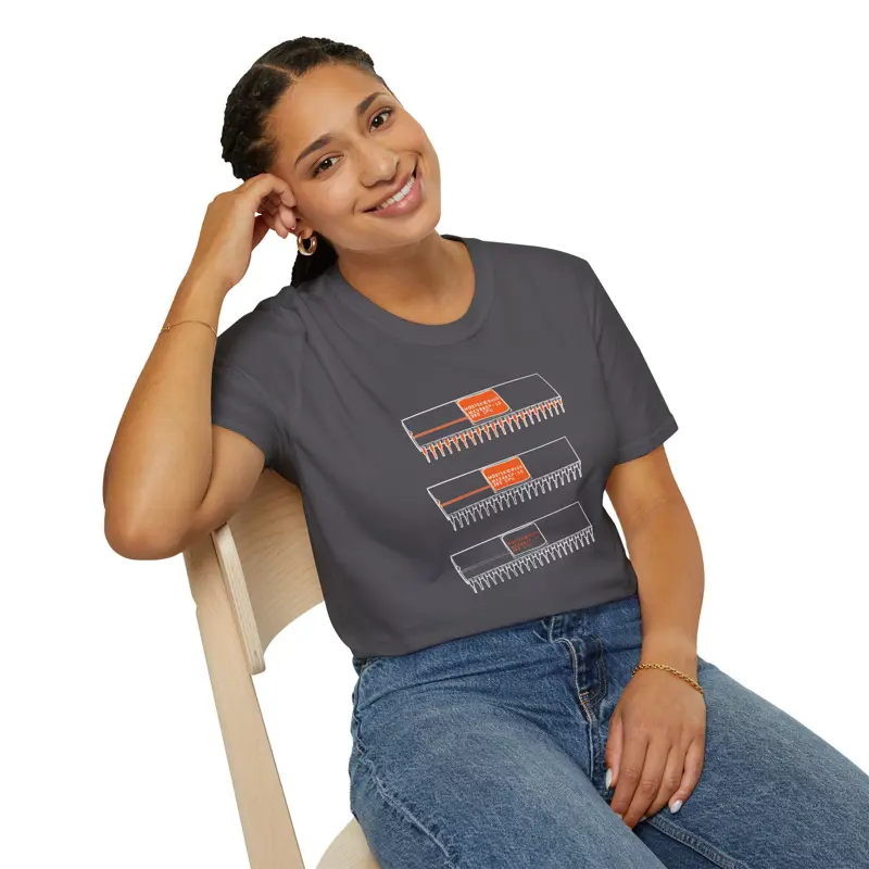 Z80 CPU T-Shirt Three Variants Stacked | Retrocomputing Zilog Legend | Hardware 