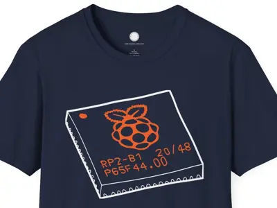 Hand-Drawn RP2040 Raspberry Pi Chip T-Shirt