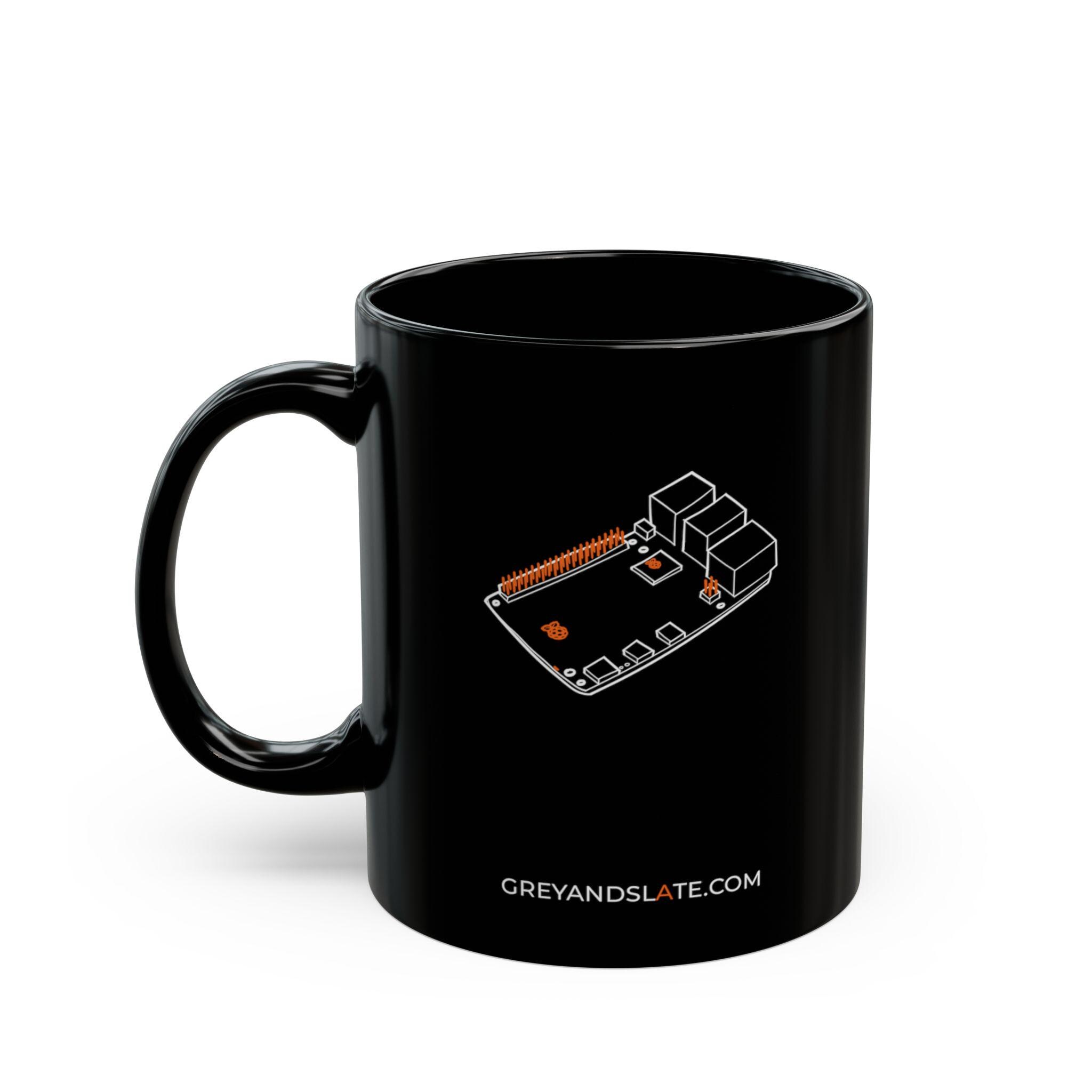 Raspberry Pi 5 Mug | Hand-drawn Small Both Sides | Maker Gift Engineer SBC Linux