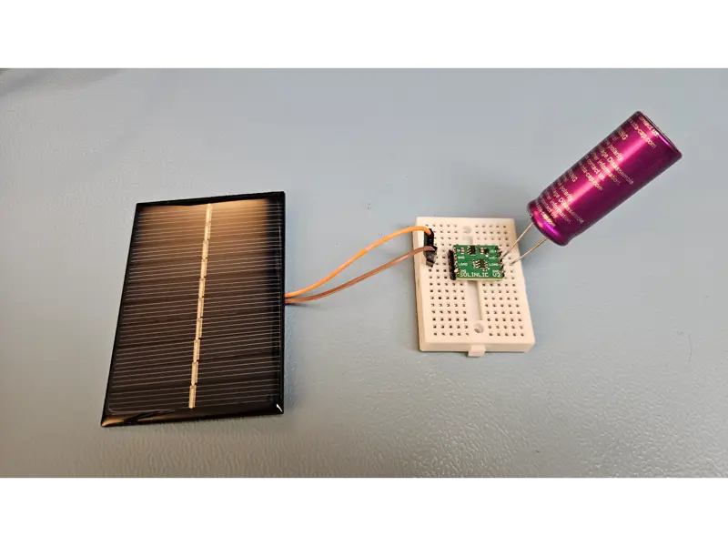 Solar linear lithium ion capacitor charger board