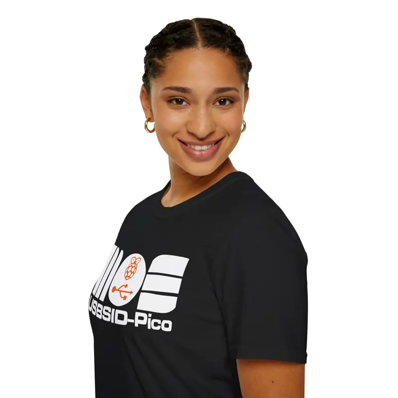 USBSID-Pico Logo Chiptune T-Shirt | Commodore 64 SID Chip USB Interface | Retroc