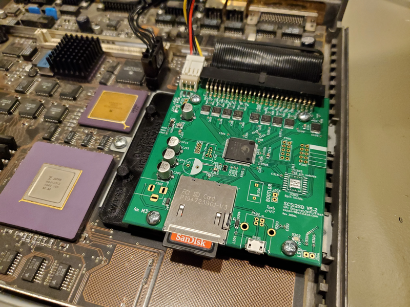 SCSI2SD V5.1 V5.2 V6 mount for Vintage NeXT NeXTstation Computer 3D Printed