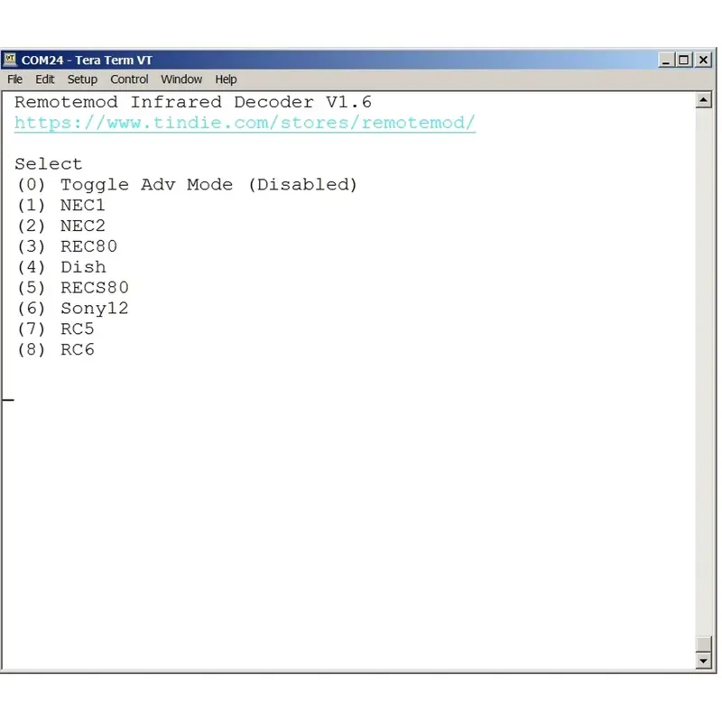 Low Cost Infrared Remote Decoder V2.0