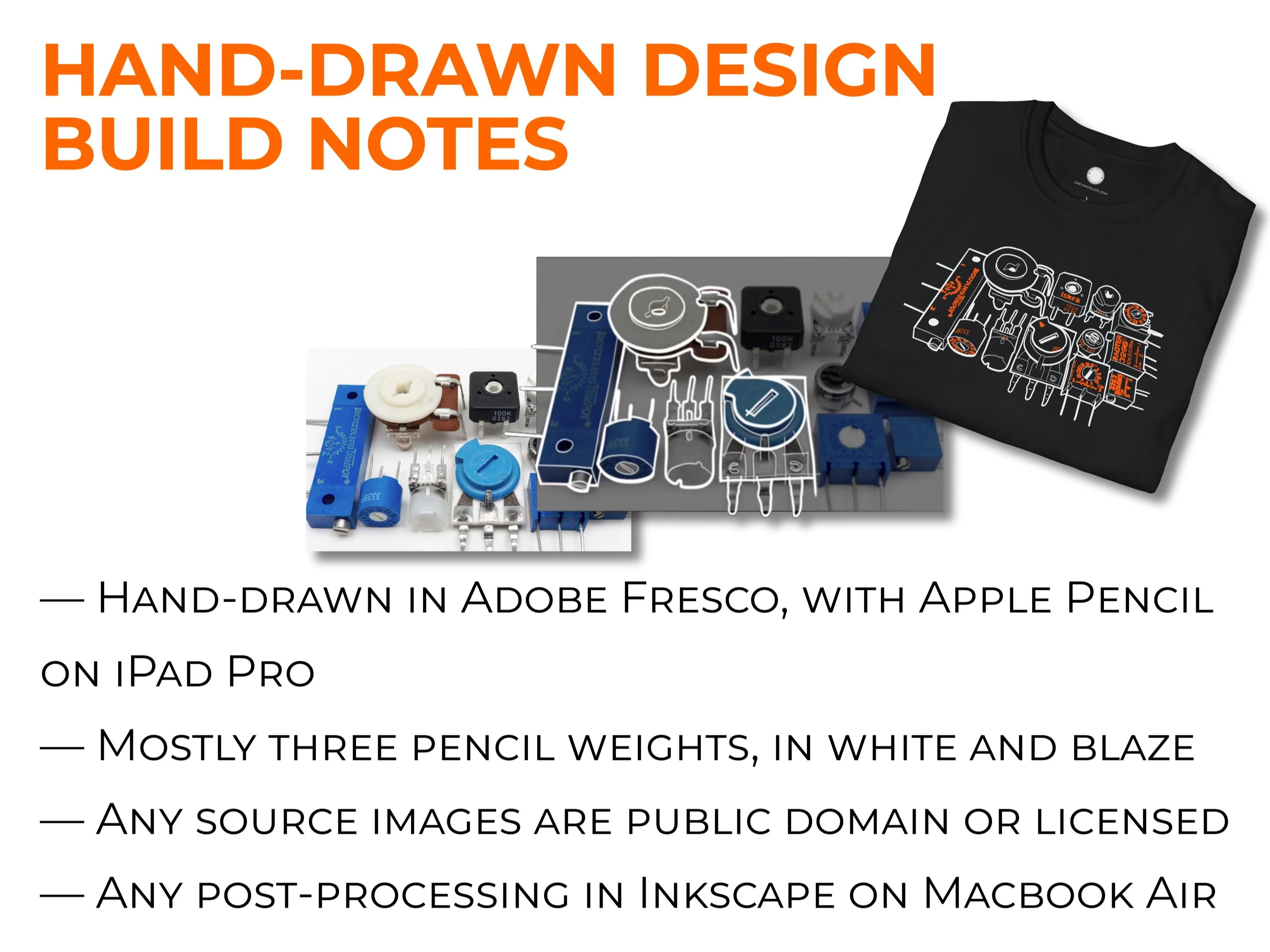 Hand-Drawn RP2040 Raspberry Pi Chip T-Shirt | Silicon Art Tee | Microcontroller 