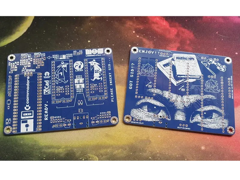 USBSID-Pico v1.3 Blue PCB (unsoldered)
