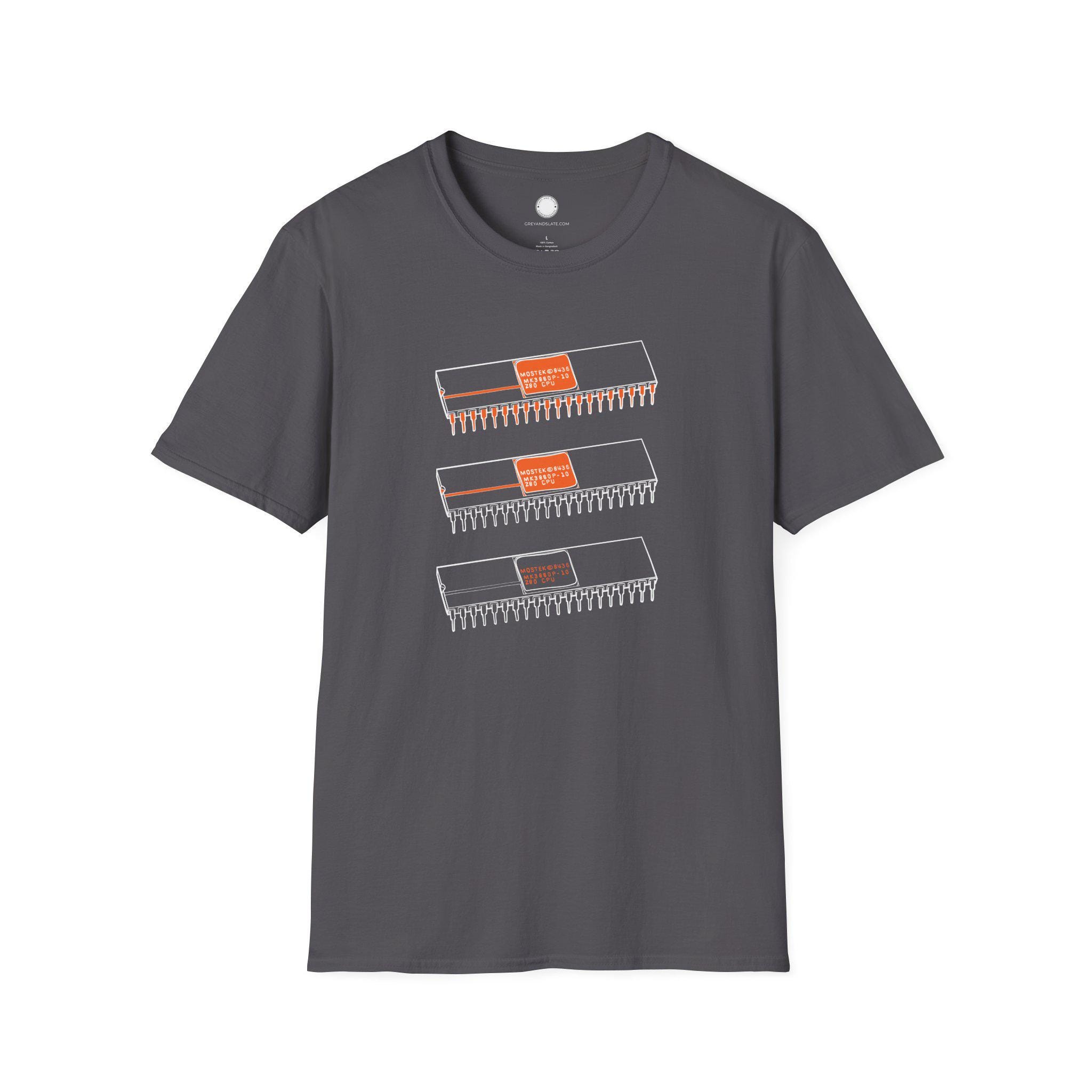 Z80 CPU T-Shirt Three Variants Stacked | Retrocomputing Zilog Legend | Hardware 
