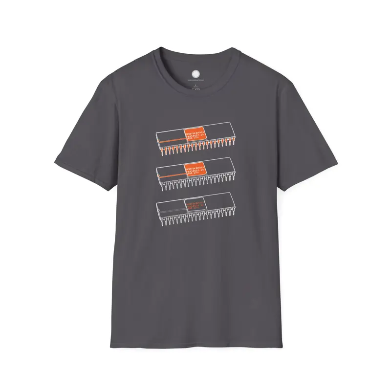 Z80 CPU T-Shirt Three Variants Stacked | Retrocomputing Zilog Legend | Hardware 