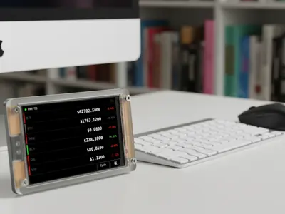 ESP32 4" Touchscreen Stock & Crypto ticker