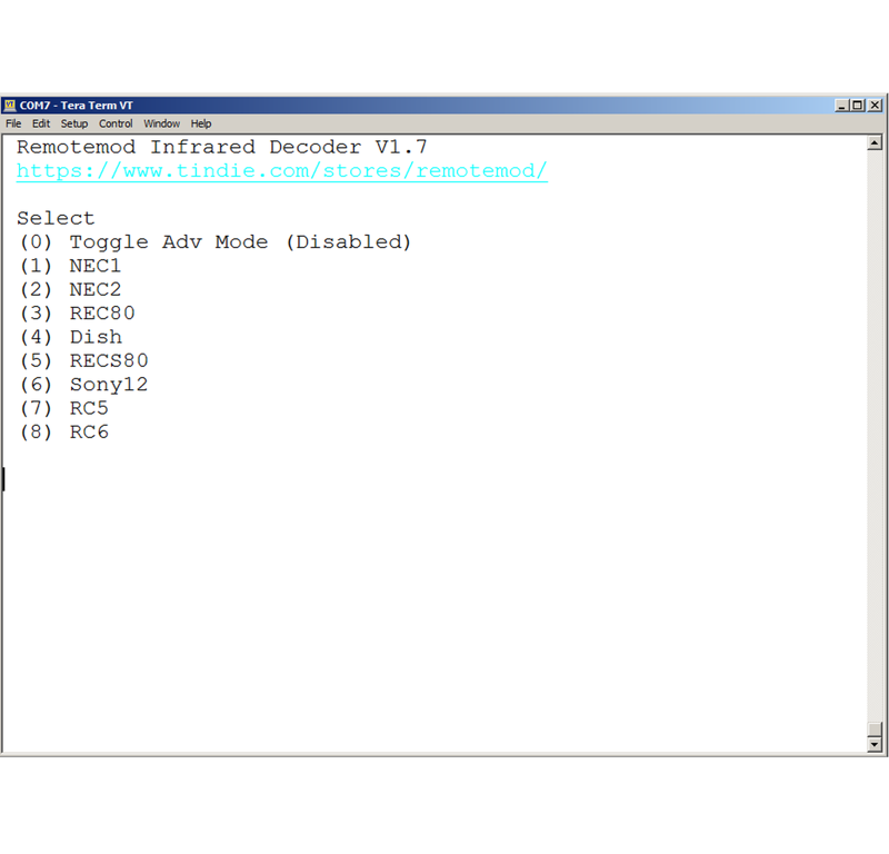 Infrared Remote Decoder V2.5
