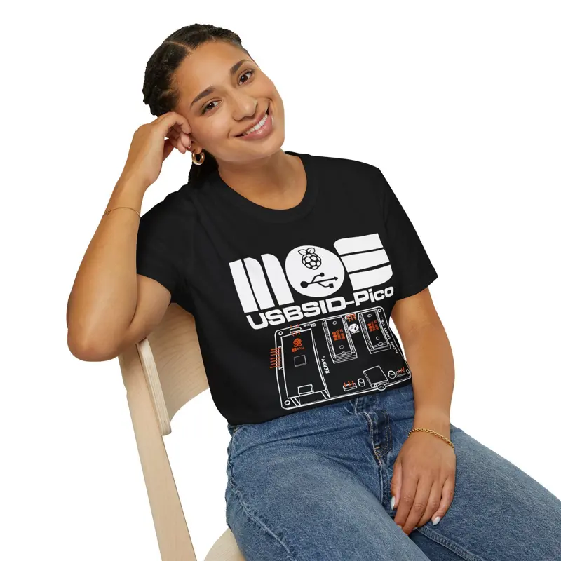 USBSID-Pico Retrocomputing T-Shirt | SID Chip USB Interface Board | C64 Chiptune