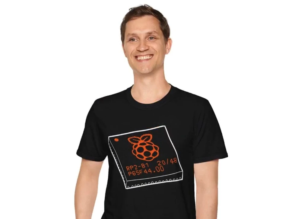 Hand-Drawn RP2040 Raspberry Pi Chip T-Shirt