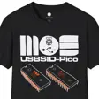 USBSID-Pico with MOS SID Chips T-Shirt | 6581 and 8580 Commodore Audio | Hand-Dr