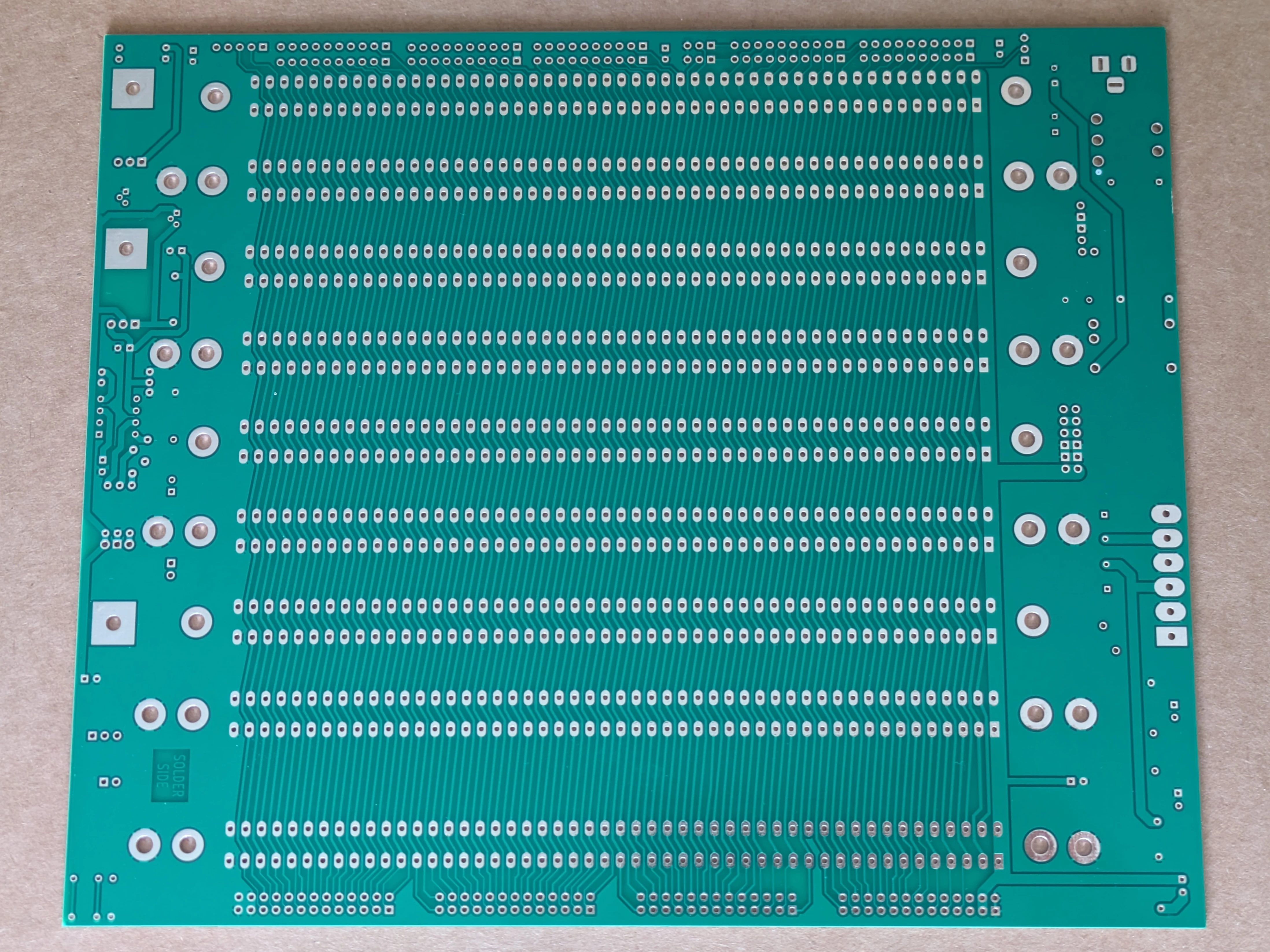 9-Slot S-100 Motherboard with Integrated Power Supply (Bare PCB)