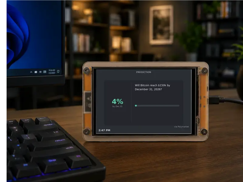 ESP32 4" Touchscreen Stock & Crypto ticker