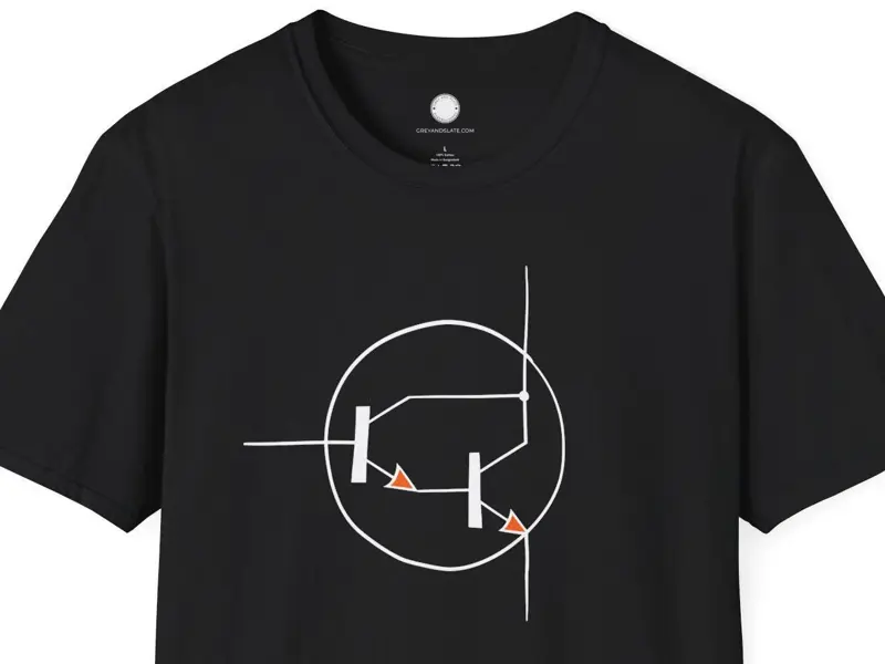 Cool Engineer Gift Transistor Symbol | Electronics Schematic Icon Tee | Darlingt