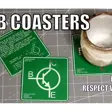 Transistor Diagram &amp; Facts PCB Coaster [NPN, PNP]