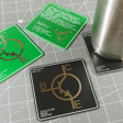 Transistor Diagram &amp; Facts PCB Coaster [NPN, PNP]