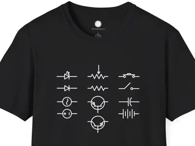 Electronics Symbols Tee - Vive la différence