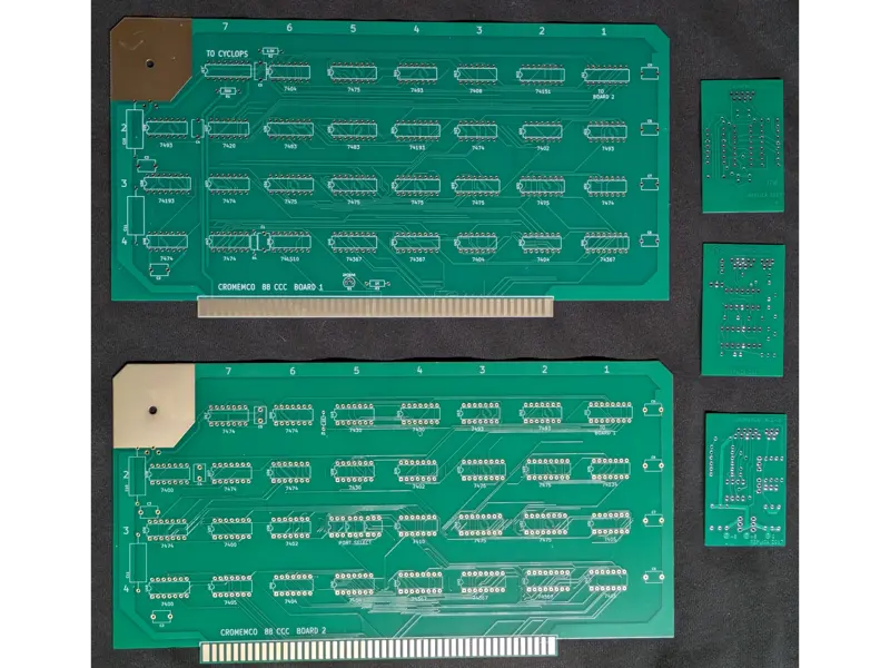 Cromemco Cyclops 88 CCC Reproduction PCBs