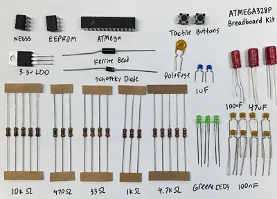 ATMEGA328P Dev Kit & Educational Kit (Breadboard)