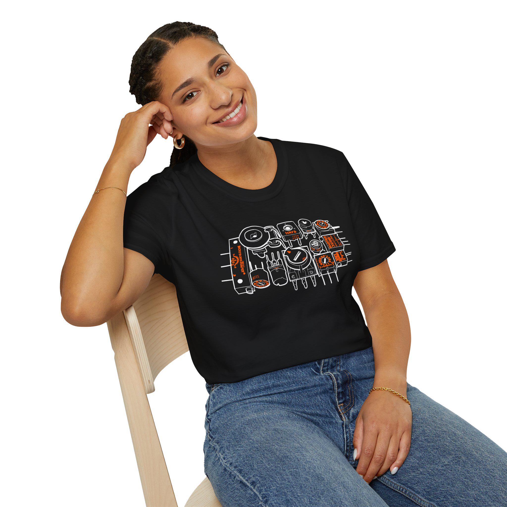 Vintage Potentiometer Collection Electronics Hand-Drawn T-Shirt | Bourne Compone