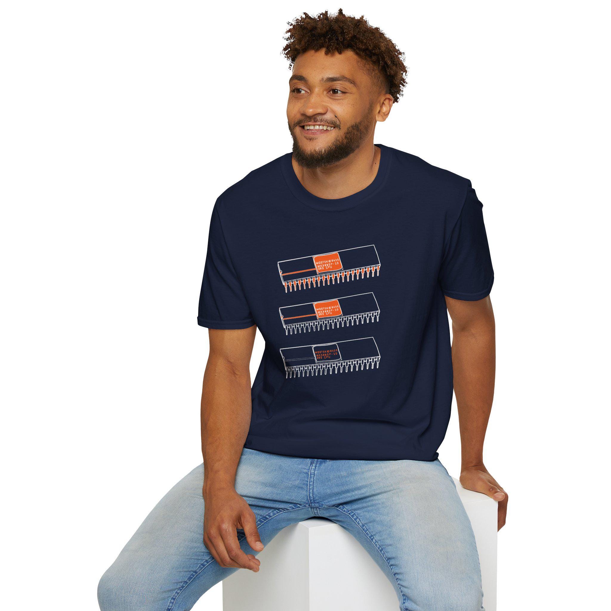 Z80 CPU T-Shirt Three Variants Stacked | Retrocomputing Zilog Legend | Hardware 
