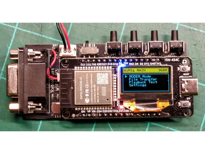 WiRSa v3 Wifi RS232 Serial Modem