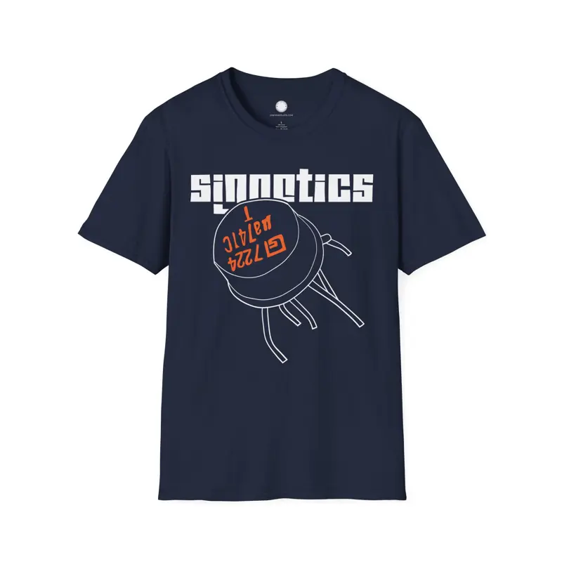 Vintage µA741 Opamp T-Shirt | Signetics Operational Amplifier | Hand-Drawn Elect