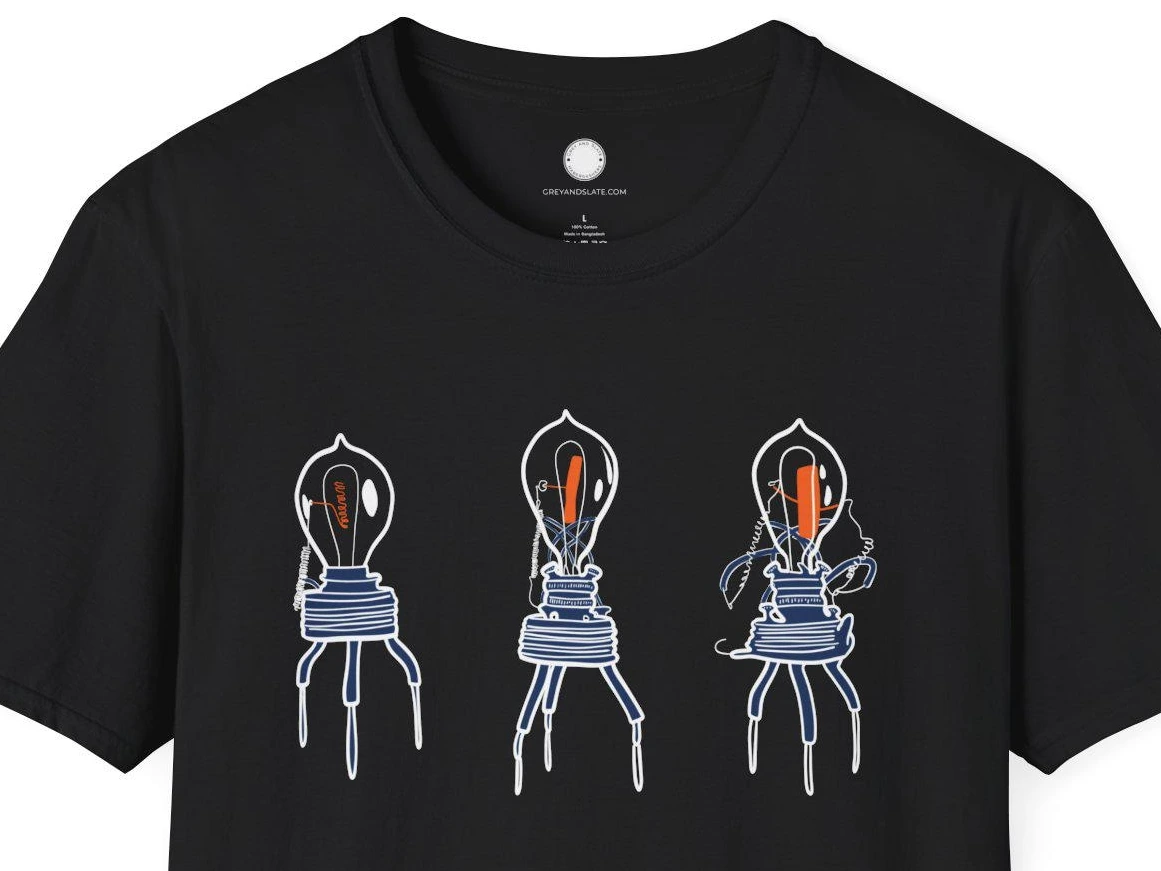 Fleming Tube Vacuum Tube Evolution Shirt | Vintage Electronics History Tee | Ear