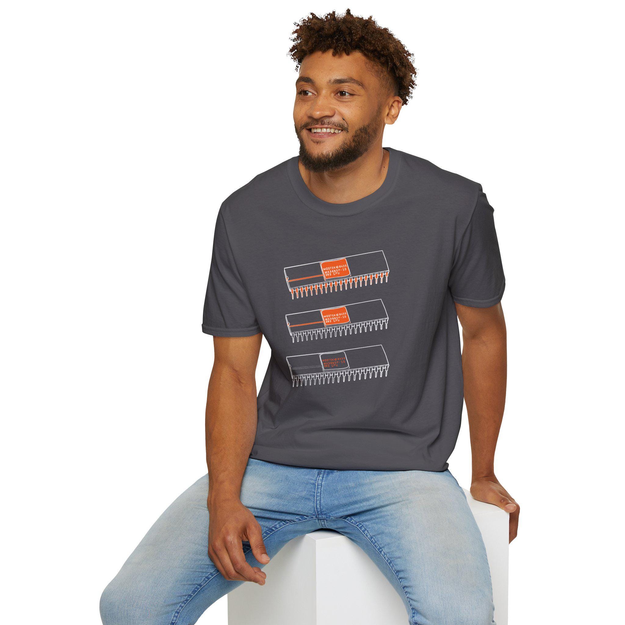 Z80 CPU T-Shirt Three Variants Stacked | Retrocomputing Zilog Legend | Hardware 