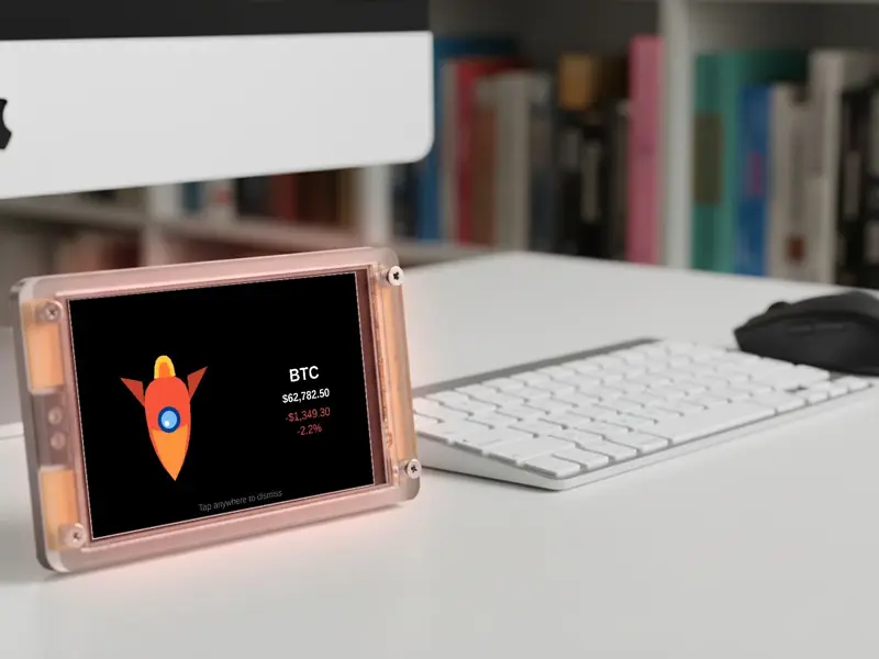 ESP32 4" Touchscreen Stock & Crypto ticker