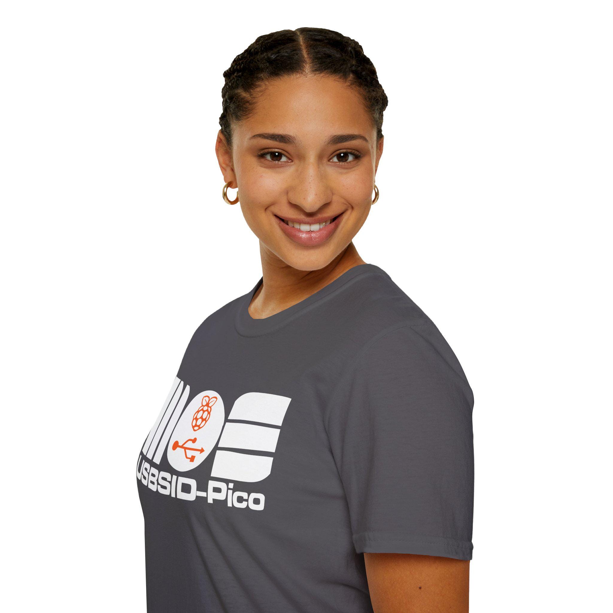 USBSID-Pico Logo Chiptune T-Shirt | Commodore 64 SID Chip USB Interface | Retroc