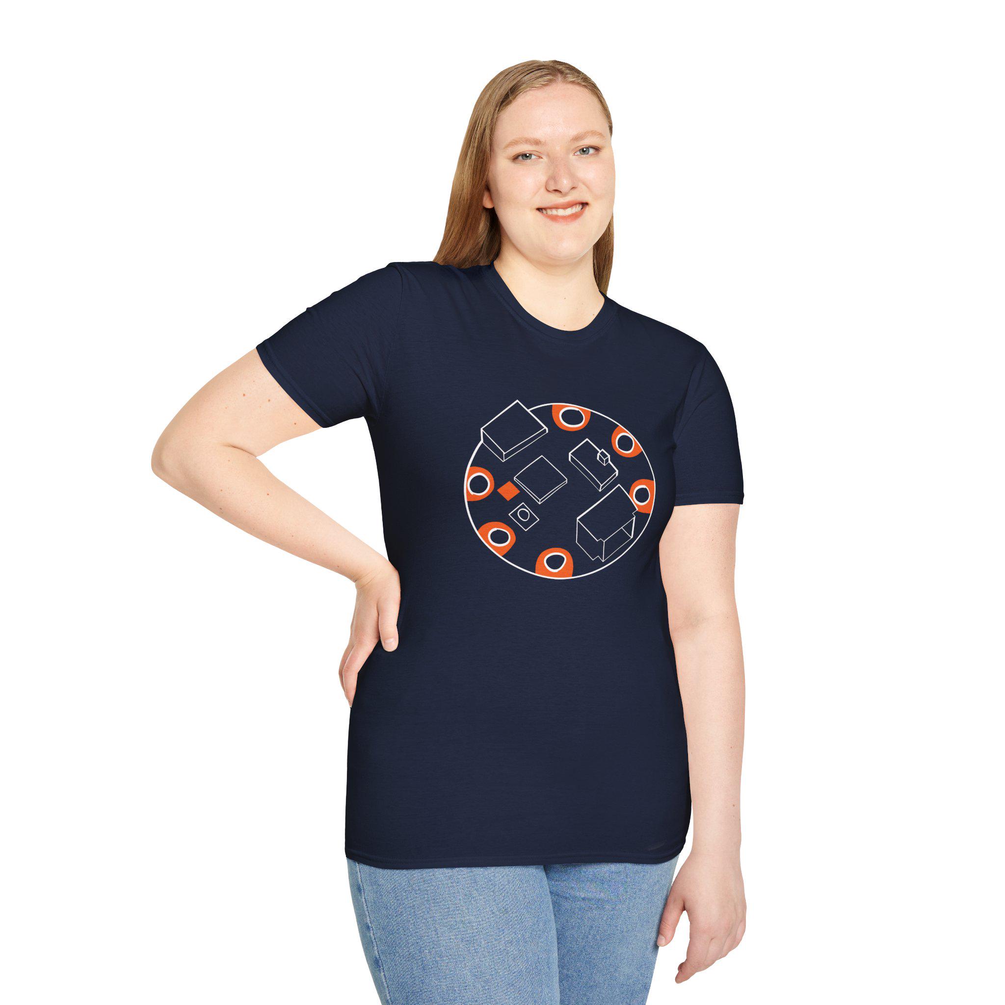 Hand-drawn Adafruit Gemma M0 T-Shirt | Wearable Electronics Maker | CircuitPytho