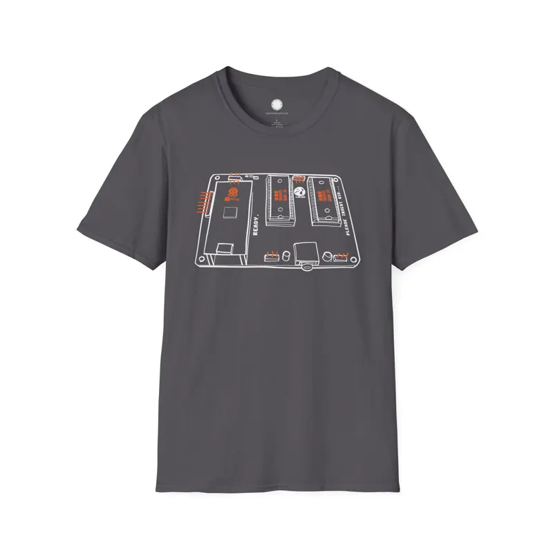 USBSID-Pico Chiptune Board T-Shirt Hand-Drawn | SID Chip Interface PCB | Commodo
