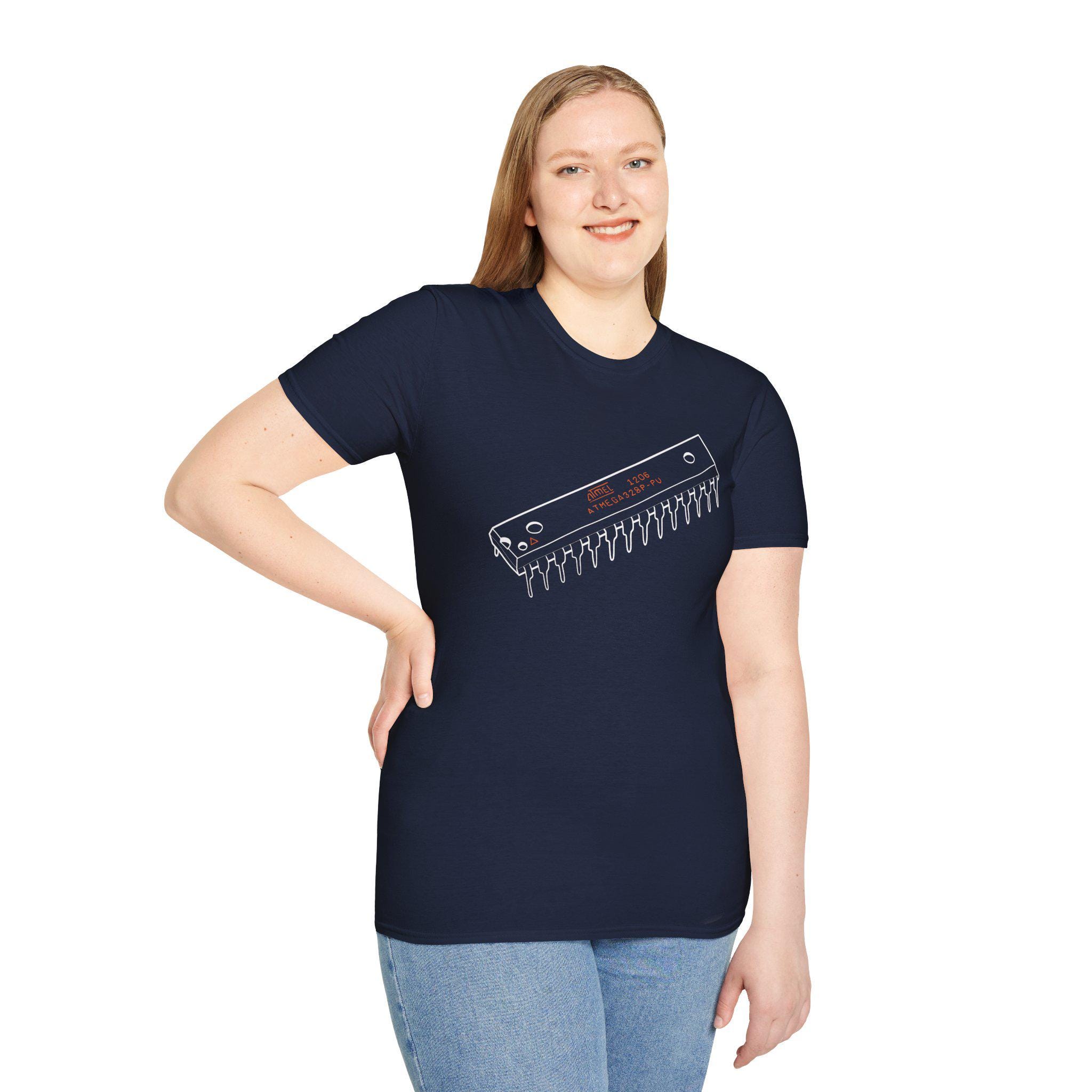 Famous ATmega328P Microcontroller Tee | Hand-Drawn Arduino Heart Chip Electronic