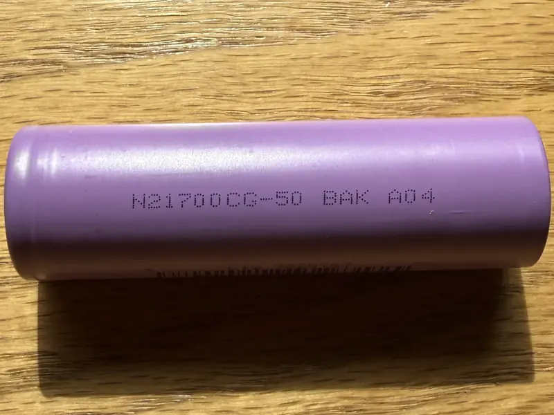 5000mAh 21700 Battery Cells