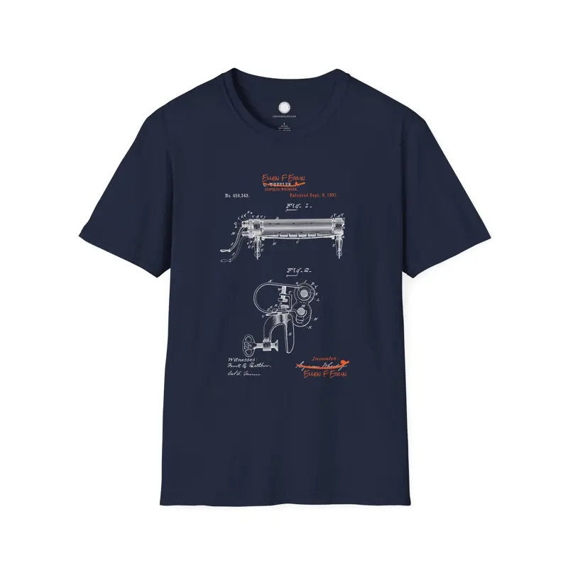 Ellen F Eglin Clothes Wringer Patent T-Shirt | Black Woman Inventor Gift | Women