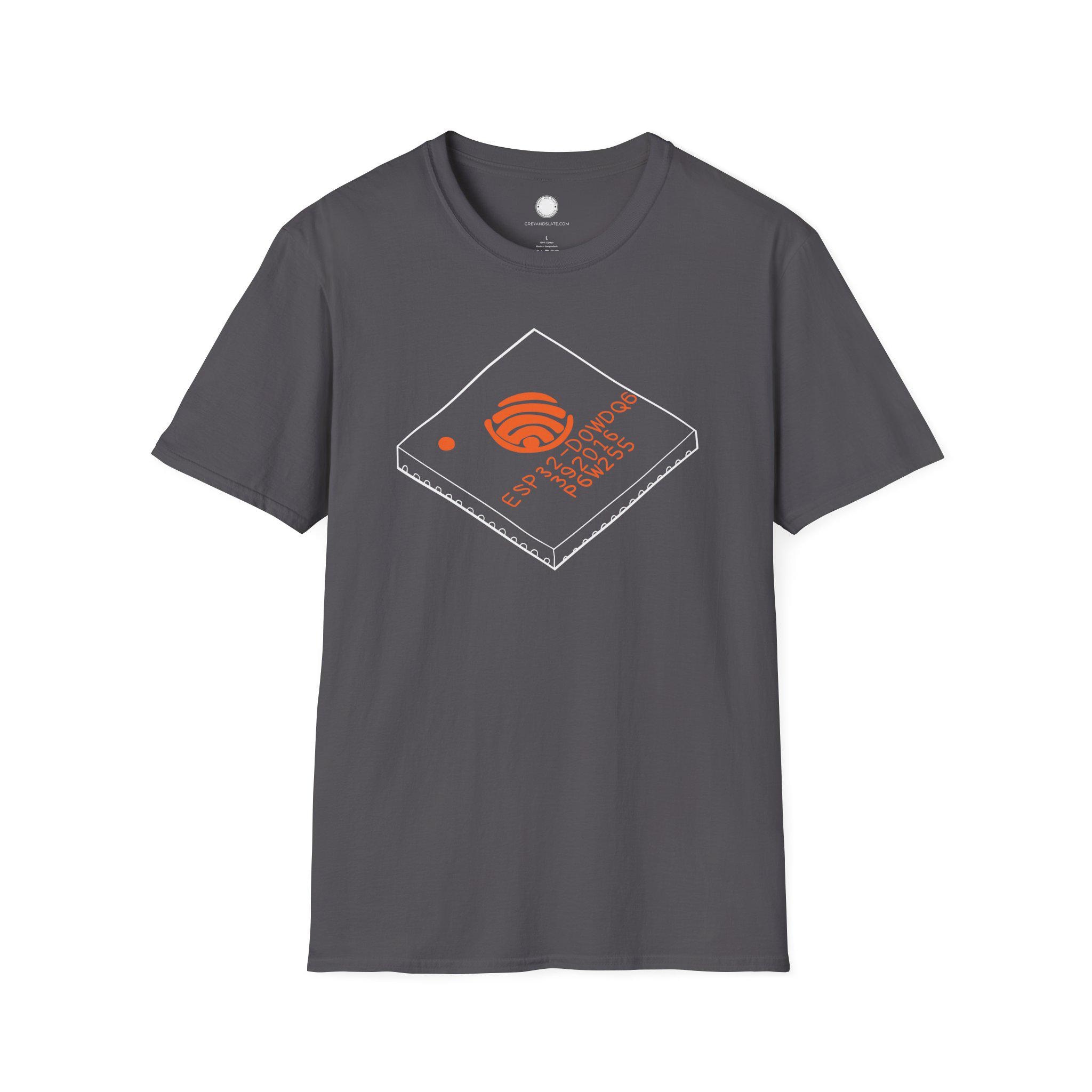 Popular ESP32 Chip Tee | Minimalist IoT Microcontroller Hand-drawn Sketch T-Shir