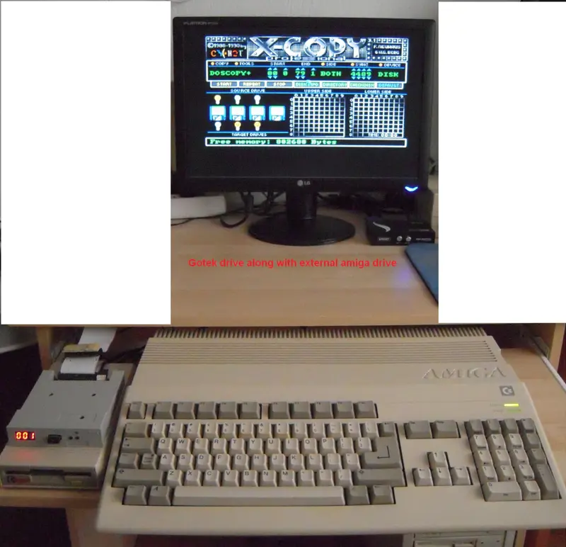Amiga External Drive Adapter for PC & Gotek Drives