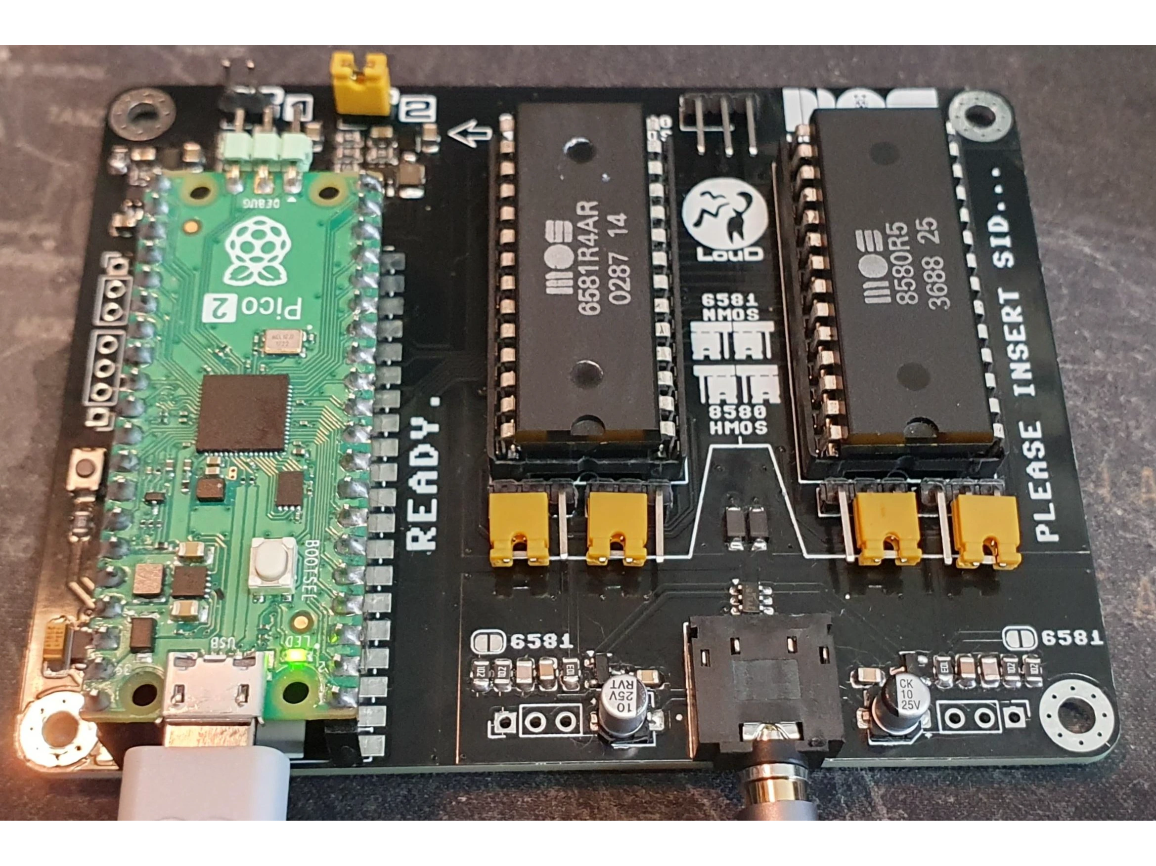 USBSID-Pico v1.3 PCB (unsoldered)