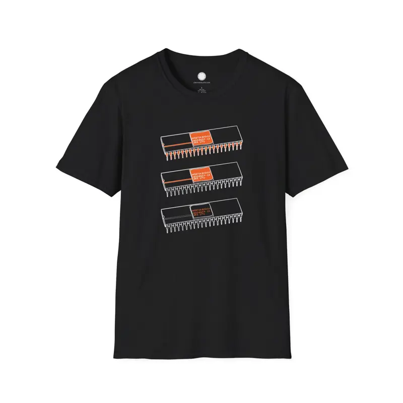 Z80 CPU T-Shirt Three Variants Stacked | Retrocomputing Zilog Legend | Hardware 
