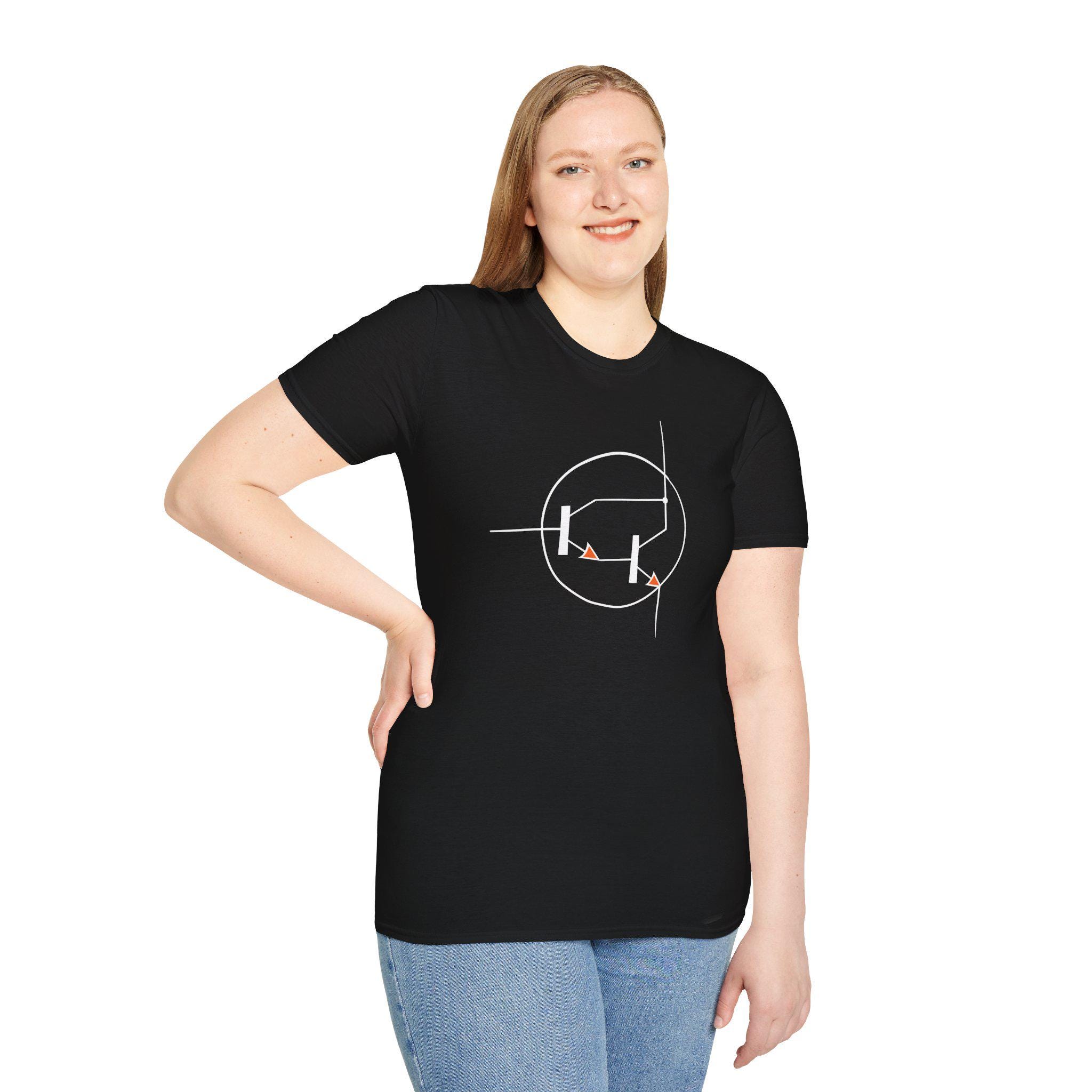 Cool Engineer Gift Transistor Symbol | Electronics Schematic Icon Tee | Darlingt